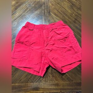 AFTCO Bright Red Fishing Shorts